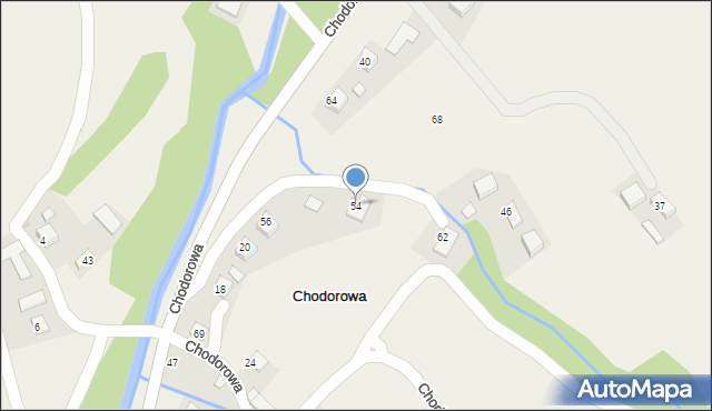 Chodorowa, Chodorowa, 54, mapa Chodorowa