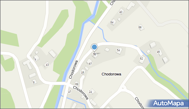 Chodorowa, Chodorowa, 56, mapa Chodorowa