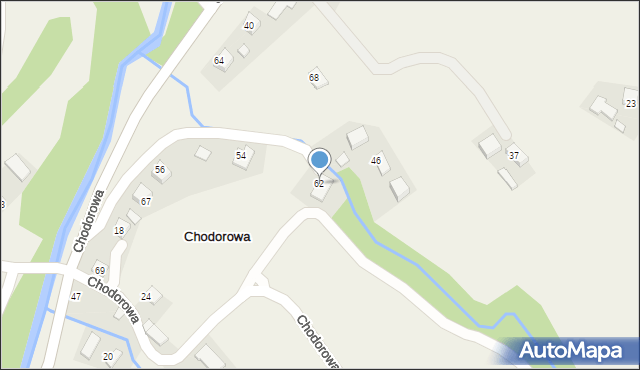 Chodorowa, Chodorowa, 62, mapa Chodorowa