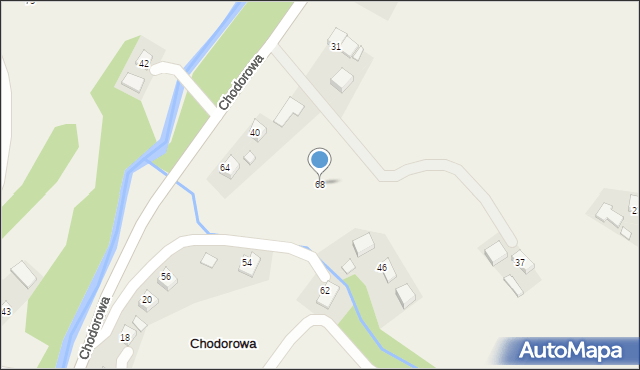 Chodorowa, Chodorowa, 68, mapa Chodorowa