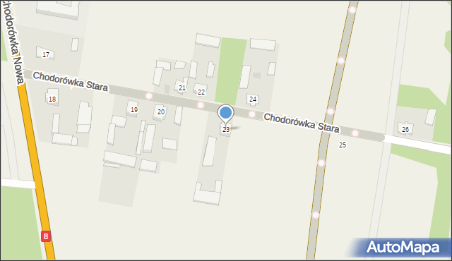 Chodorówka Nowa, Chodorówka Nowa, 23, mapa Chodorówka Nowa