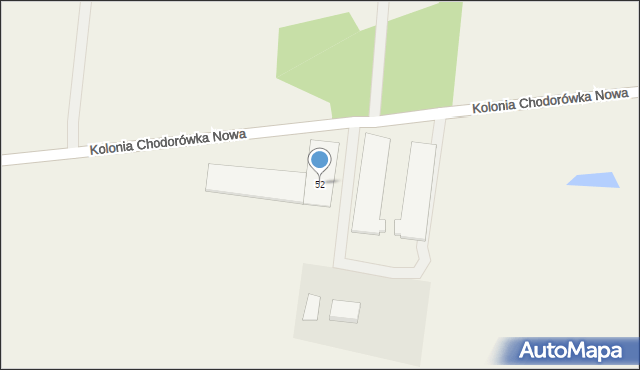 Chodorówka Nowa, Chodorówka Nowa, 52, mapa Chodorówka Nowa