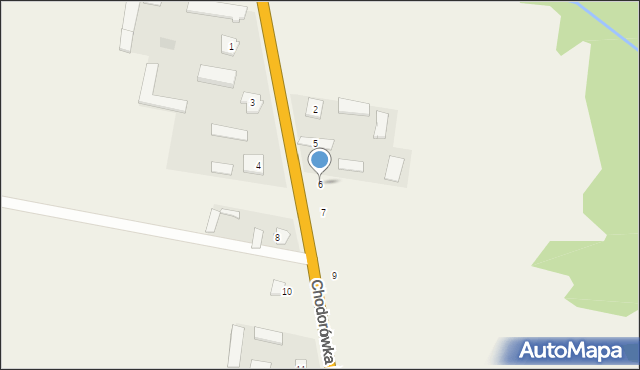 Chodorówka Nowa, Chodorówka Nowa, 6, mapa Chodorówka Nowa