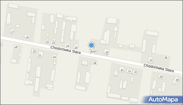 Chodorówka Stara, Chodorówka Stara, 27, mapa Chodorówka Stara