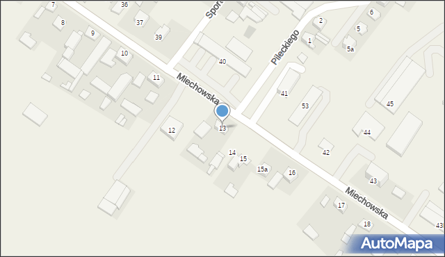 Chodów, Chodów, 13, mapa Chodów