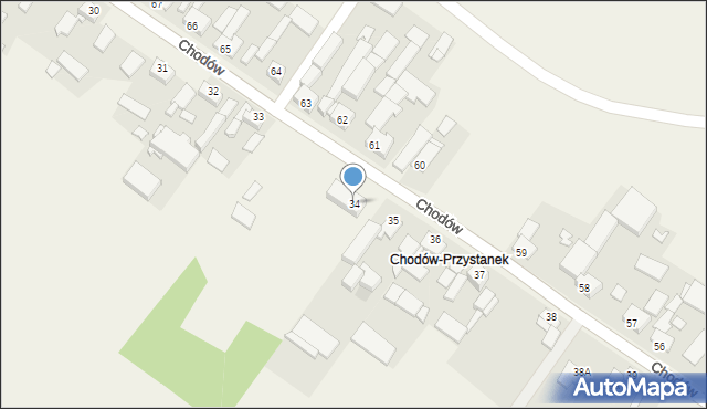 Chodów, Chodów, 34, mapa Chodów