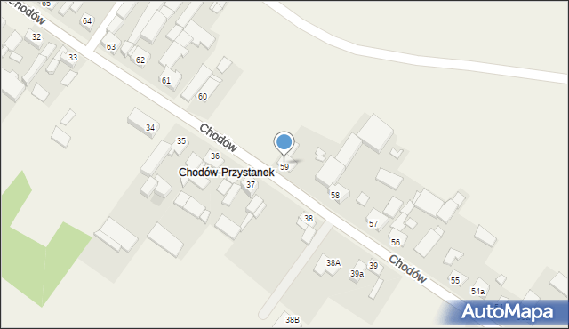 Chodów, Chodów, 59, mapa Chodów