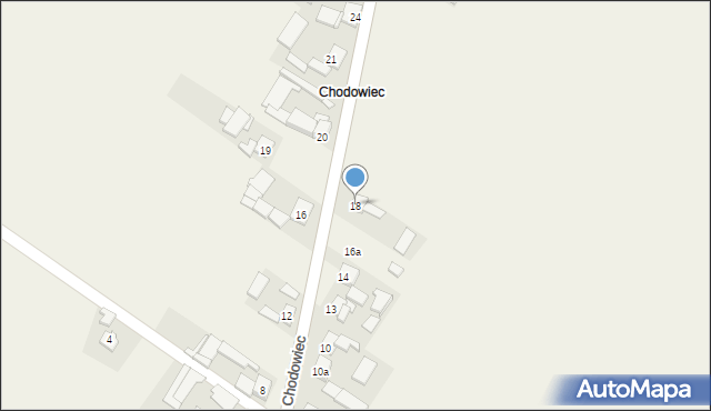 Chodów, Chodowiec, 18, mapa Chodów