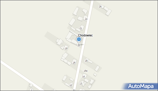 Chodów, Chodowiec, 20, mapa Chodów