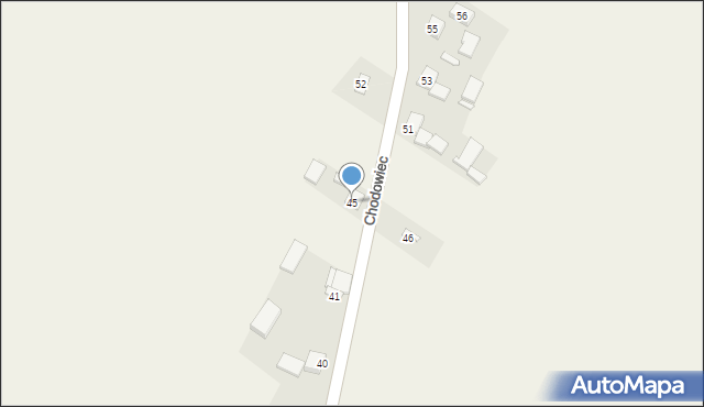 Chodów, Chodowiec, 45, mapa Chodów