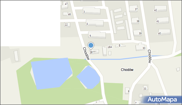 Chodów, Chodów, 18, mapa Chodów