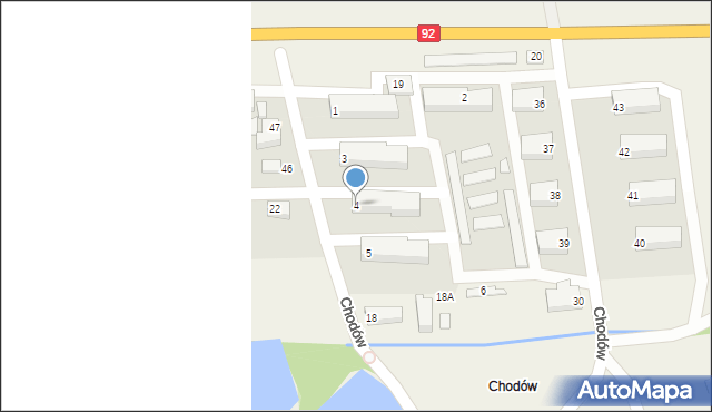 Chodów, Chodów, 4, mapa Chodów