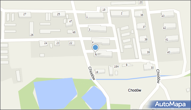 Chodów, Chodów, 5, mapa Chodów