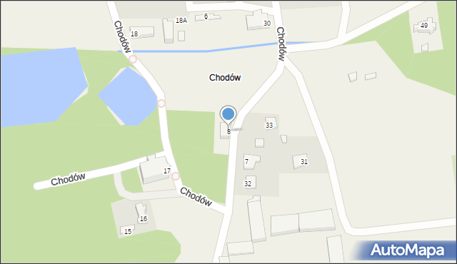 Chodów, Chodów, 8, mapa Chodów