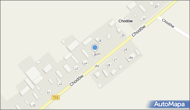 Chodów, Chodów, 15, mapa Chodów