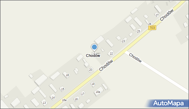 Chodów, Chodów, 21, mapa Chodów