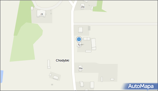 Chodybki, Chodybki, 71, mapa Chodybki