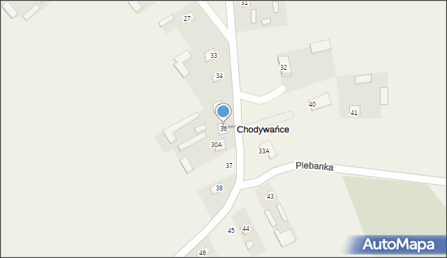 Chodywańce, Chodywańce, 36, mapa Chodywańce