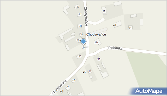 Chodywańce, Chodywańce, 37, mapa Chodywańce
