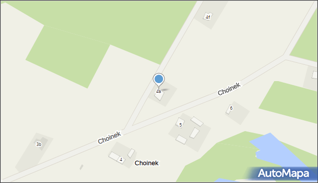 Choinek, Choinek, 4a, mapa Choinek