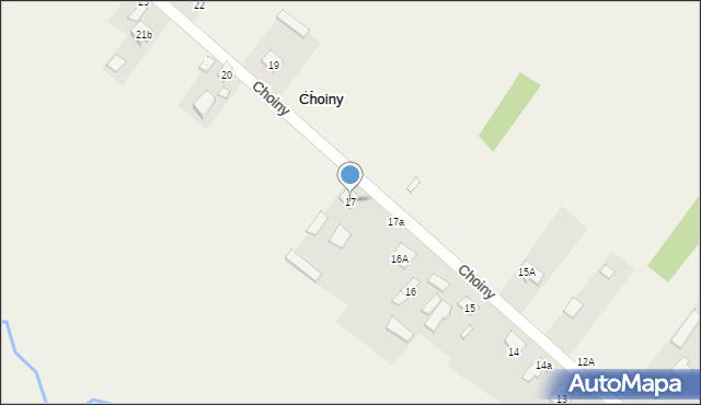 Choiny, Choiny, 17, mapa Choiny