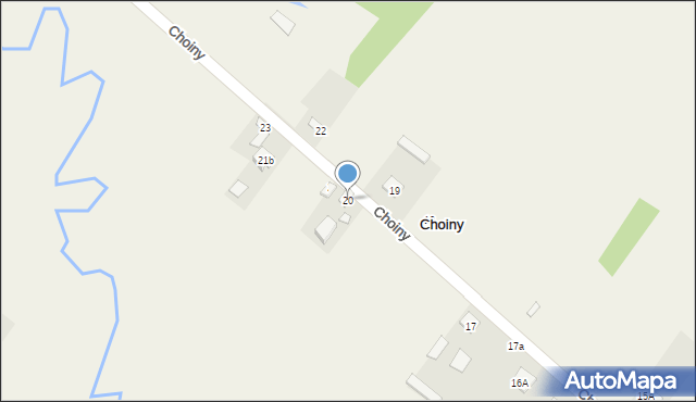 Choiny, Choiny, 20, mapa Choiny