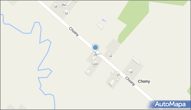 Choiny, Choiny, 23, mapa Choiny