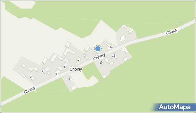 Choiny, Choiny, 9, mapa Choiny