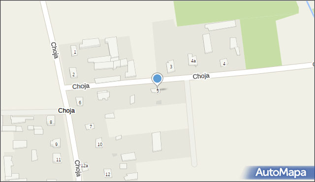 Choja, Choja, 5, mapa Choja