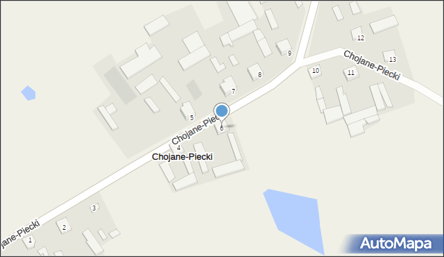 Chojane-Piecki, Chojane-Piecki, 6, mapa Chojane-Piecki