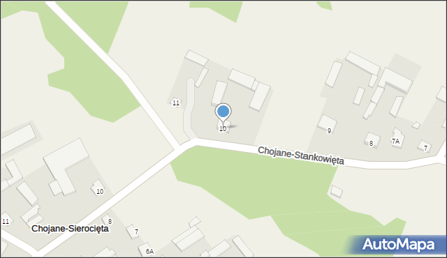 Chojane-Stankowięta, Chojane-Stankowięta, 10, mapa Chojane-Stankowięta