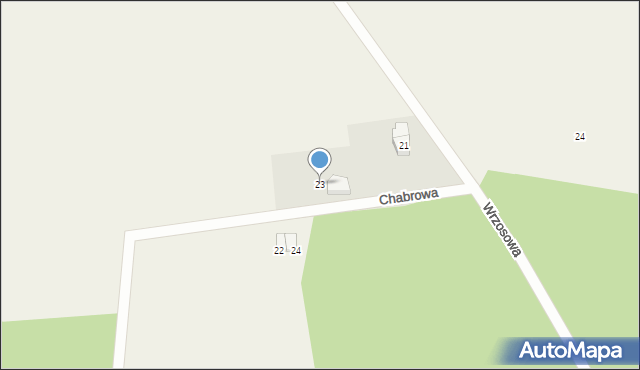 Chojęcin-Szum, Chabrowa, 23, mapa Chojęcin-Szum