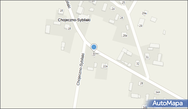 Chojeczno-Sybilaki, Chojeczno-Sybilaki, 22, mapa Chojeczno-Sybilaki