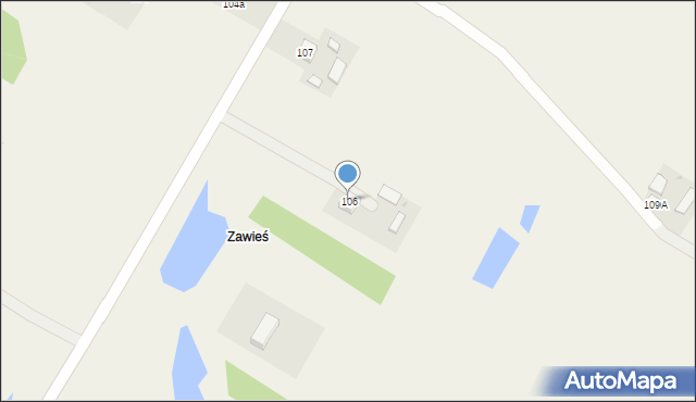 Chojeniec, Chojeniec, 106, mapa Chojeniec