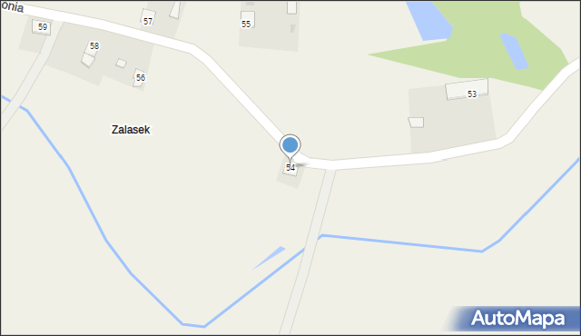 Chojeniec, Chojeniec, 54, mapa Chojeniec