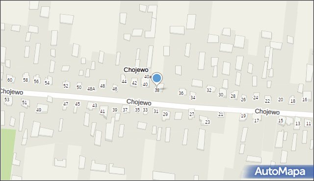 Chojewo, Chojewo, 38, mapa Chojewo