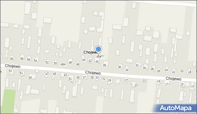 Chojewo, Chojewo, 40a, mapa Chojewo