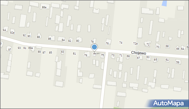 Chojewo, Chojewo, 77, mapa Chojewo