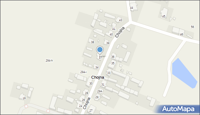 Chojna, Chojna, 37, mapa Chojna