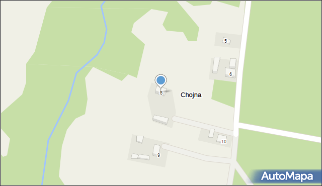 Chojna, Chojna, 8, mapa Chojna