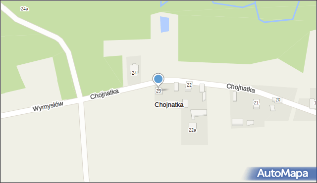 Chojnatka, Chojnatka, 23, mapa Chojnatka