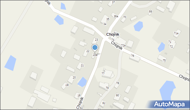 Chojnik, Chojnik, 22a, mapa Chojnik