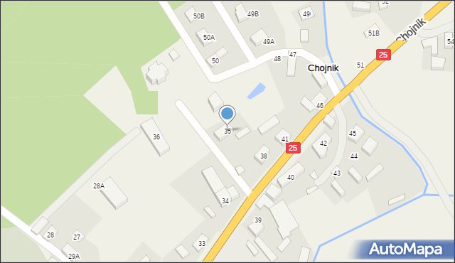 Chojnik, Chojnik, 35, mapa Chojnik