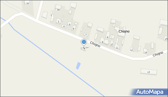 Chojno, Chojno, 7a, mapa Chojno