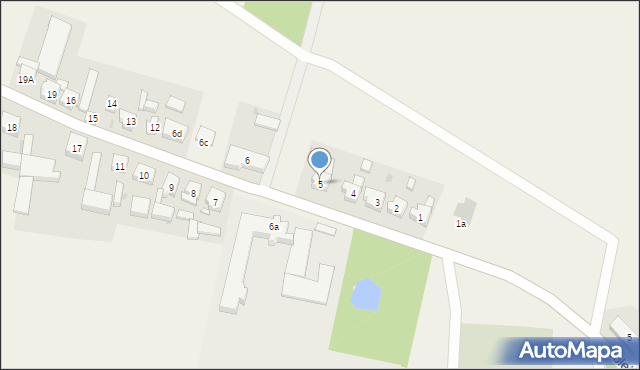 Chojno, Chojno, 5, mapa Chojno