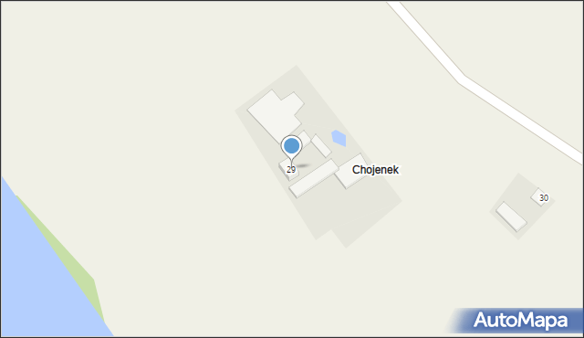 Chojno, Chojno, 29, mapa Chojno