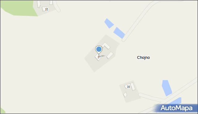 Chojno, Chojno, 37, mapa Chojno