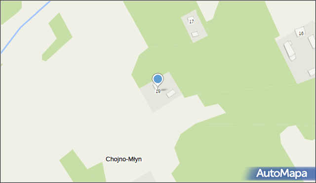 Chojno-Młyn, Chojno-Młyn, 19, mapa Chojno-Młyn