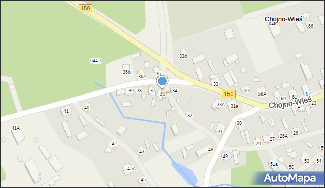 Chojno-Wieś, Chojno-Wieś, 35, mapa Chojno-Wieś