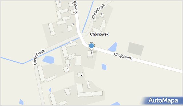 Chojnówek, Chojnówek, 1, mapa Chojnówek